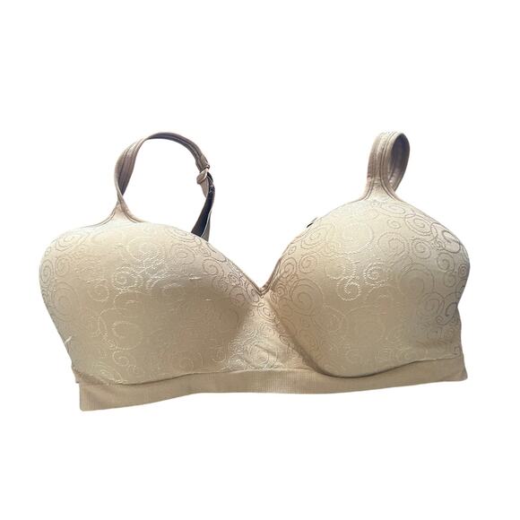 GUC Bali Women's Tan Bra Back Clasps Adjustable Shoulder Straps Size 42DD - Picture 1 of 3